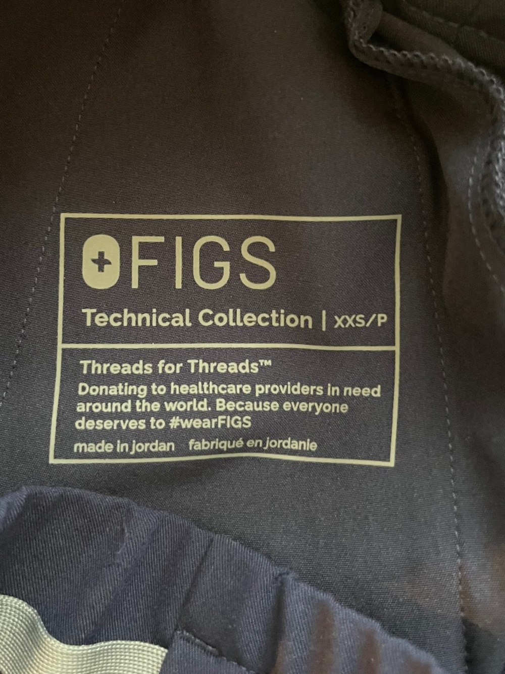 Figs Navy Uman Relaxed Jogger 11-Pocket Scrub Pants Size XXSP NWT - Picture 11 of 12